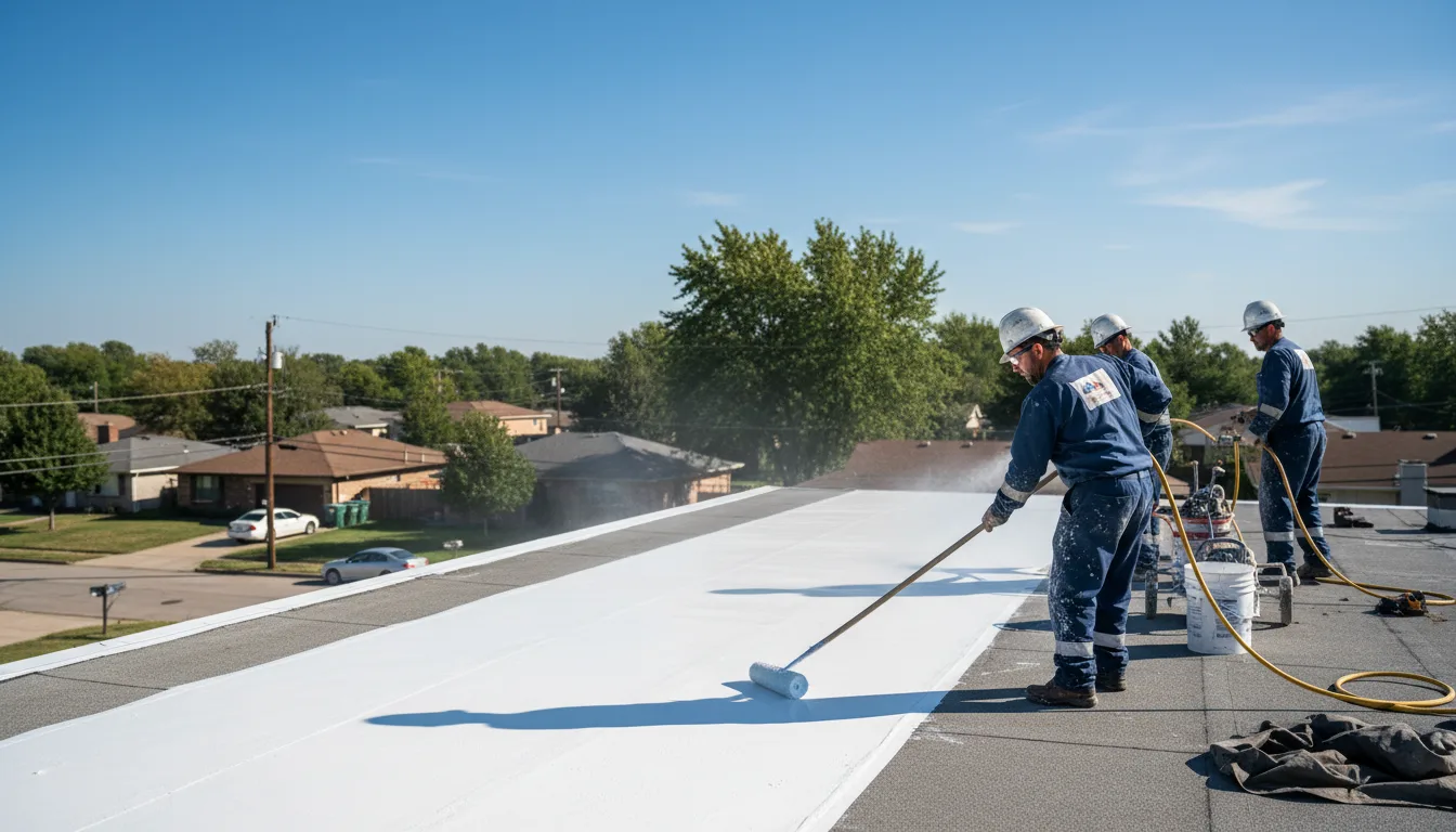 Commercial roof coating in West Farmington, OH near me